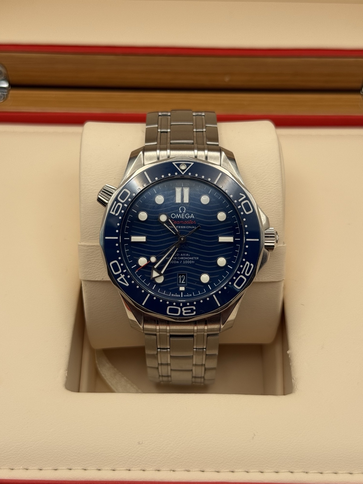 A Omega Seamaster Professional 300M Blue, shown as a similar example